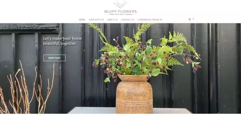 Bluff Flowers - WordPress Design and Development