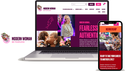 modern woman wordpress website portfolio