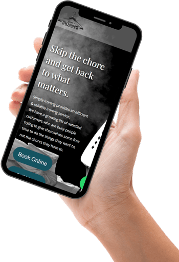simply irong wordpress website mobile
